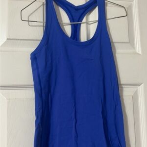 Blue Racerback Tank Top